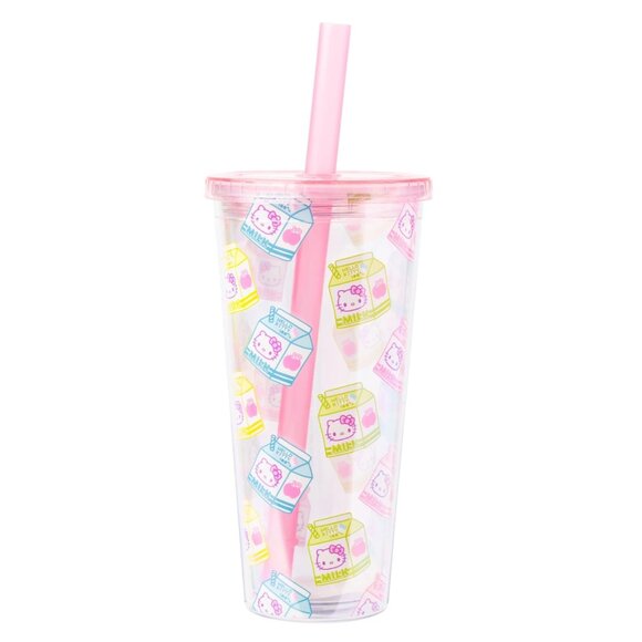 Hello Kitty Milk Carton Print Boba Tumbler - 24 oz. - Picture 1 of 8